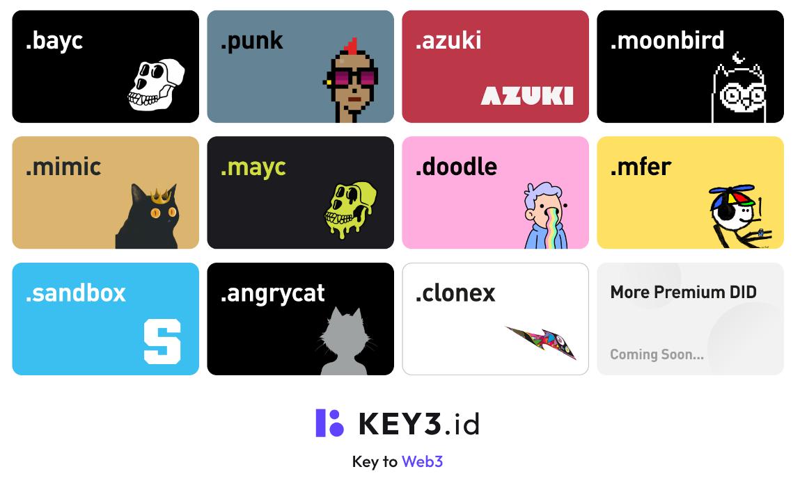 解析：BitKeep Wallet 上線支持 KEY3.id 推出的 .bayc 等藍籌 NFT 域名