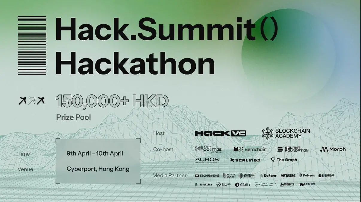 4月9日至10日 Hack.Summit() Hackathon 匯聚亞洲開發者助力香港