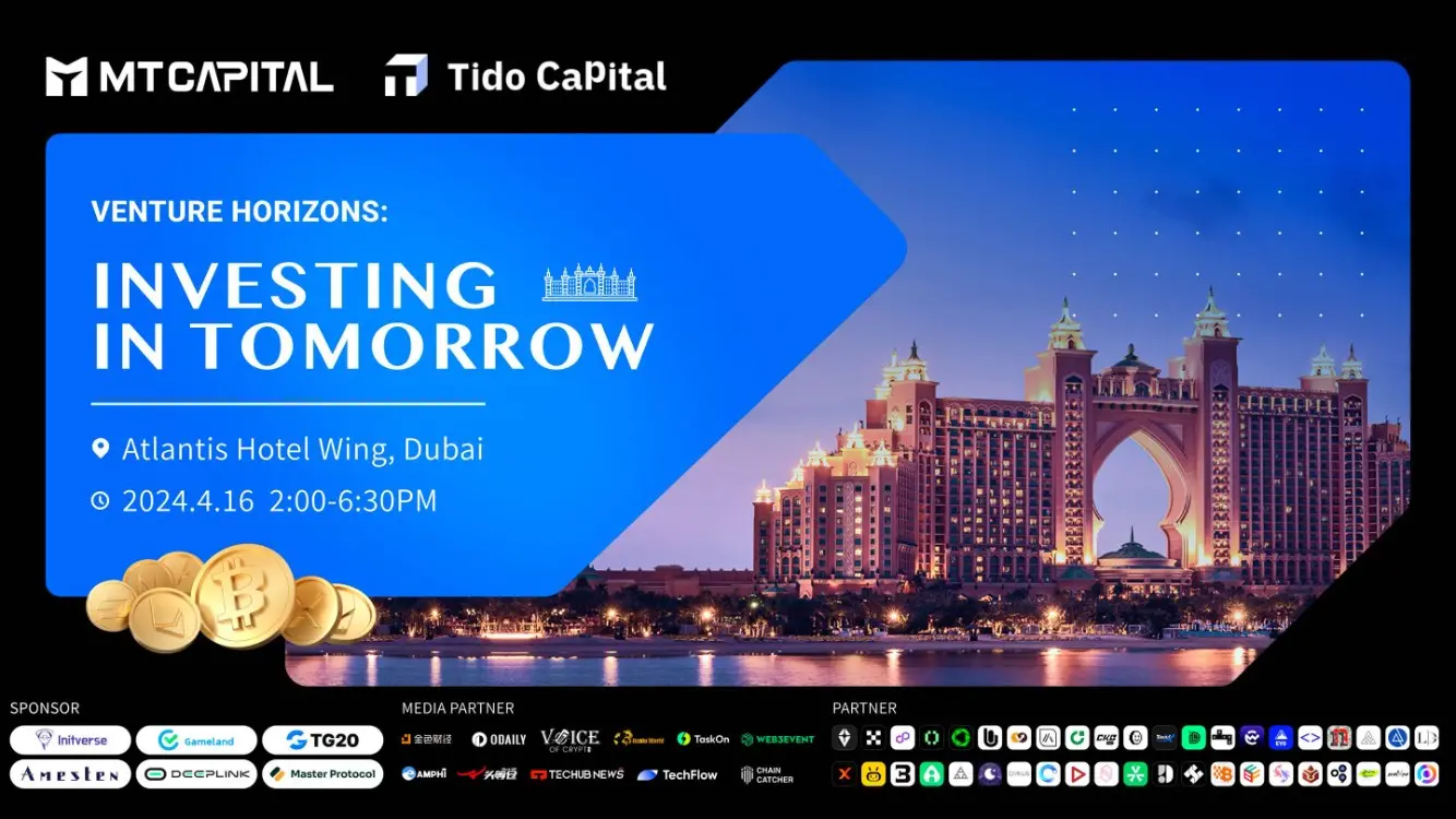  “Investing In Tomorrow” 将于 4 月 16 日下午 14:00-18:30 在 Atlantis Hotel Wing 举办
