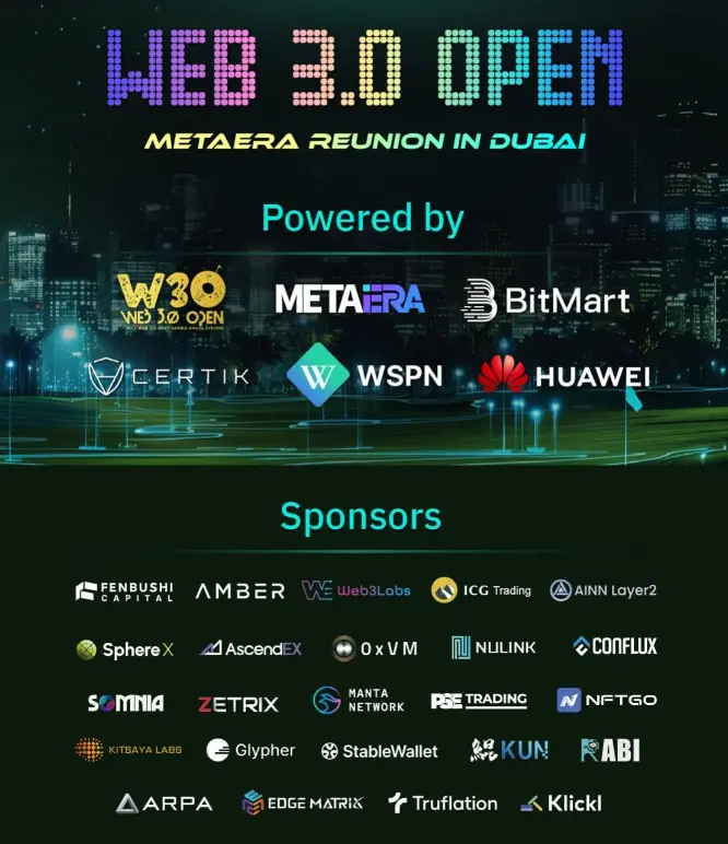 Meta Eraは、Web 3.0 Open - Meta Era Reunion in Dubaiサミットを成功裏に開催し、ドバイのデジタル経済の新たな可能性を探求しました。