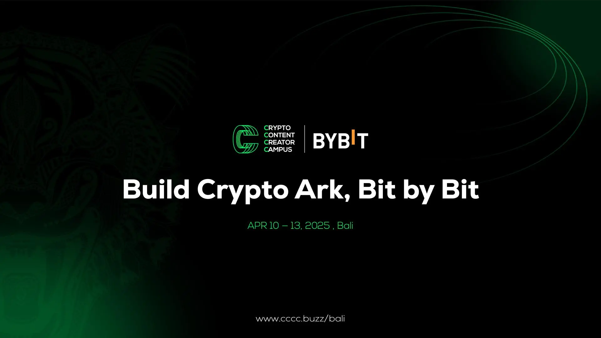 Bybit Honorary Sponsor of CCCC Bali 2025 Conference: Building a Sustainable Crypto Content Ecosystem Together