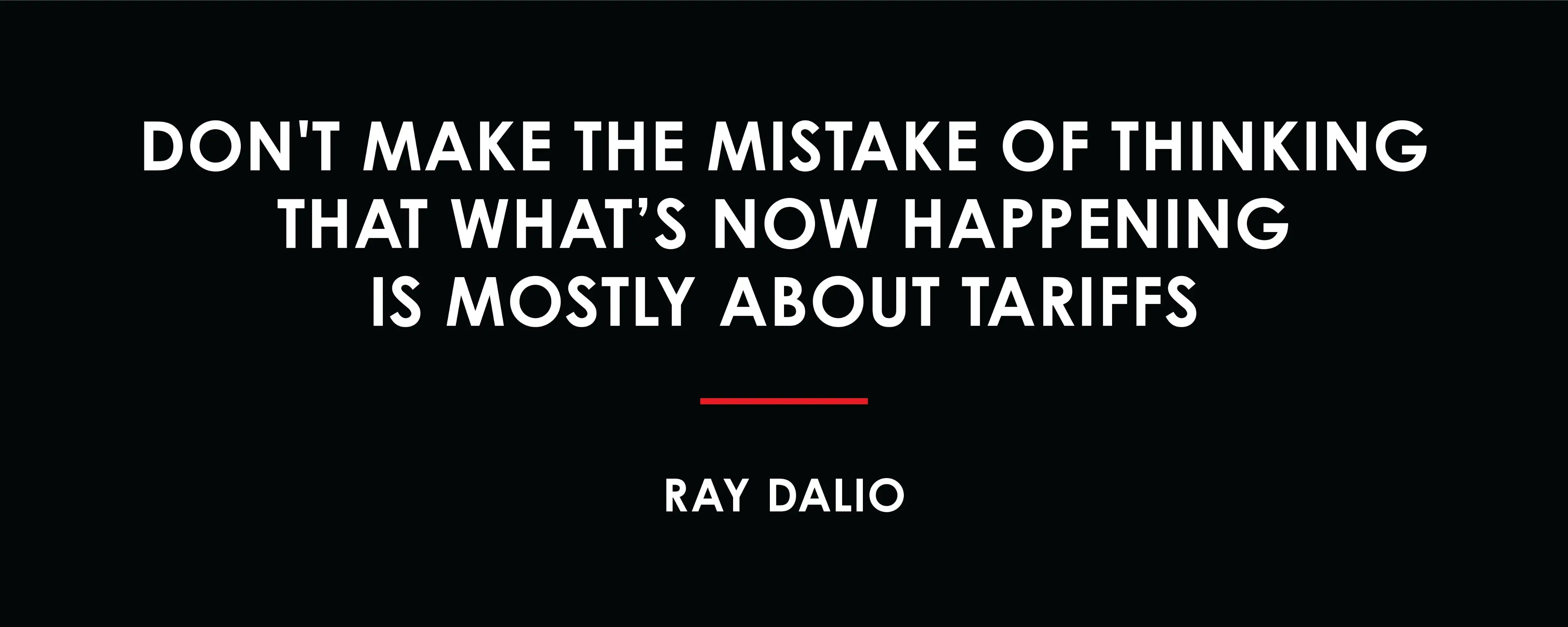 Ray Dalio's latest post: Tariffs are just the surface; we are witnessing the collapse of the "three major orders."