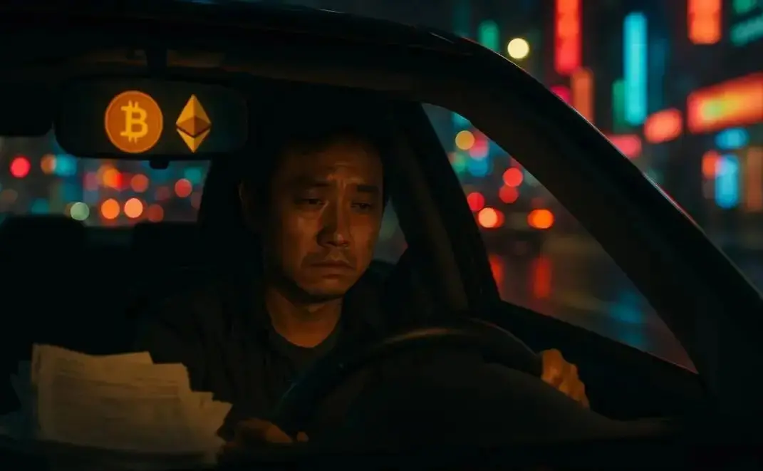 国企副厂长炒币负债 300 万，妻离子散后开网约车还债