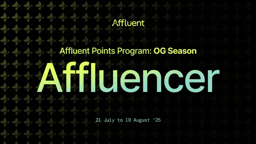 Affluentが正式にポイントプログラムを開始：OGシーズンの「富のリーダー」になる方法は？