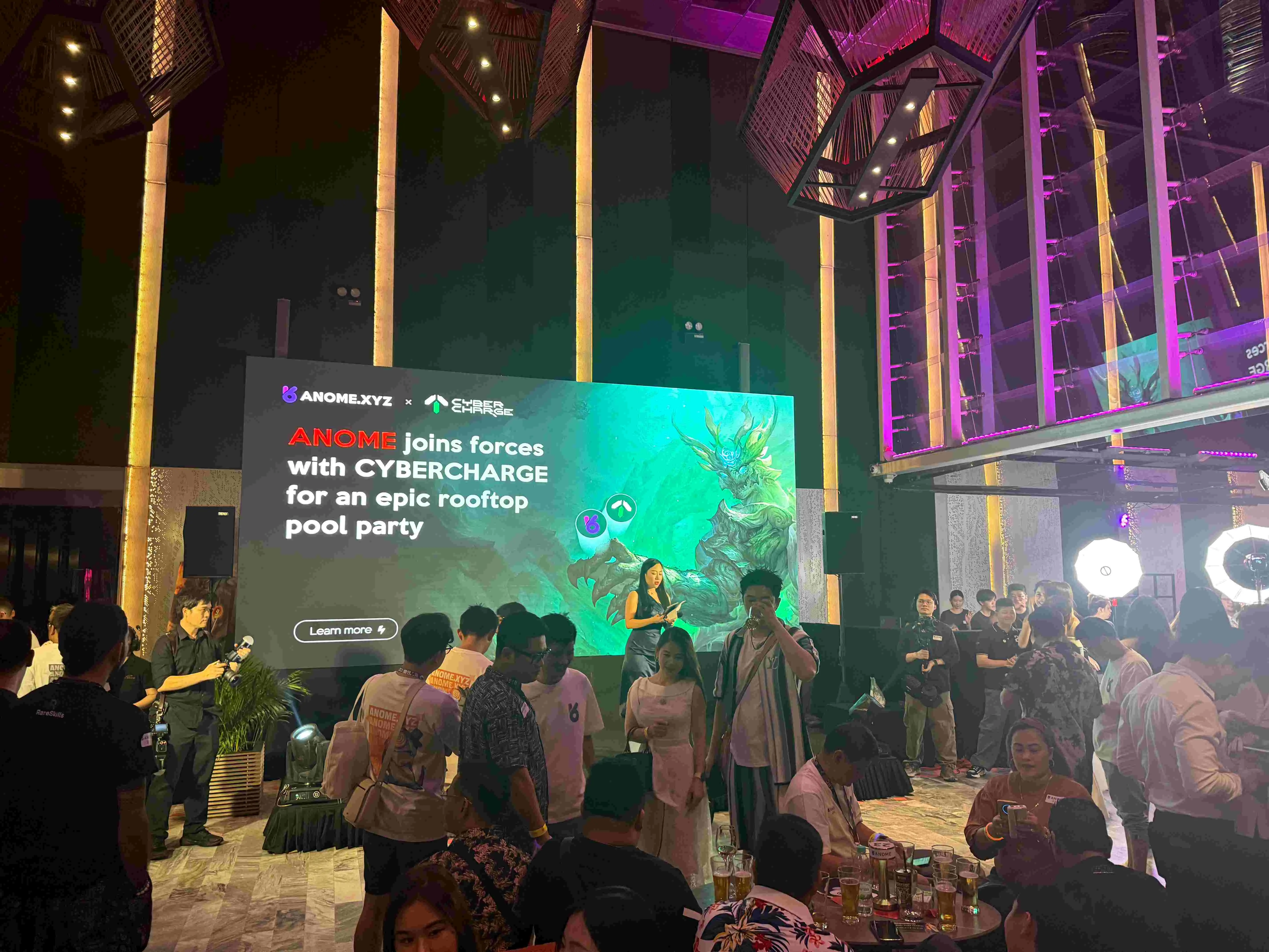 CyberCharge 亮相 ANOME 屋頂派對，現場展示新一代智能設備並公布 NFT 發行計劃