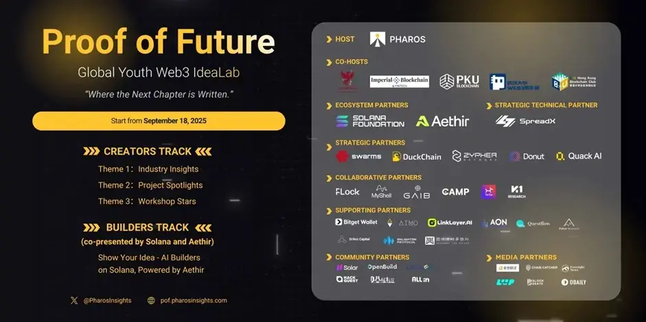 Phaors 攜手 Solana 及 Aethir 打造 Proof of Future 全球青年 Contenthon 挑戰賽，Creators 及 Builders 兩大賽道作品提交正式開啟!
