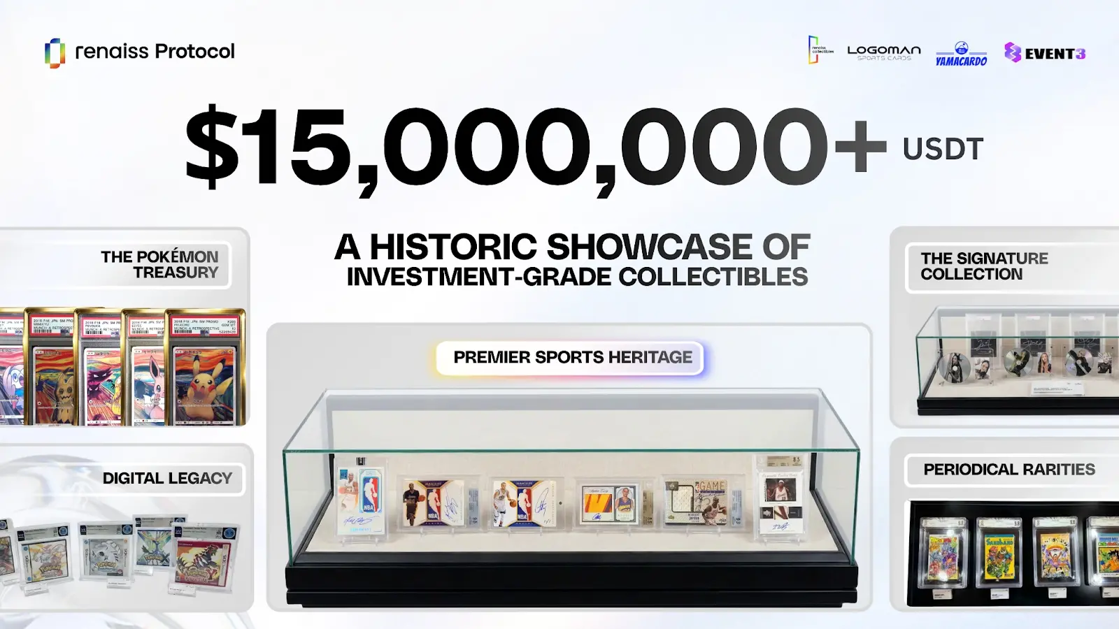 Renaiss 1,500 萬美元級收藏品展覽背後：BNB Chain 上的收藏品 RWA 基礎設施構建