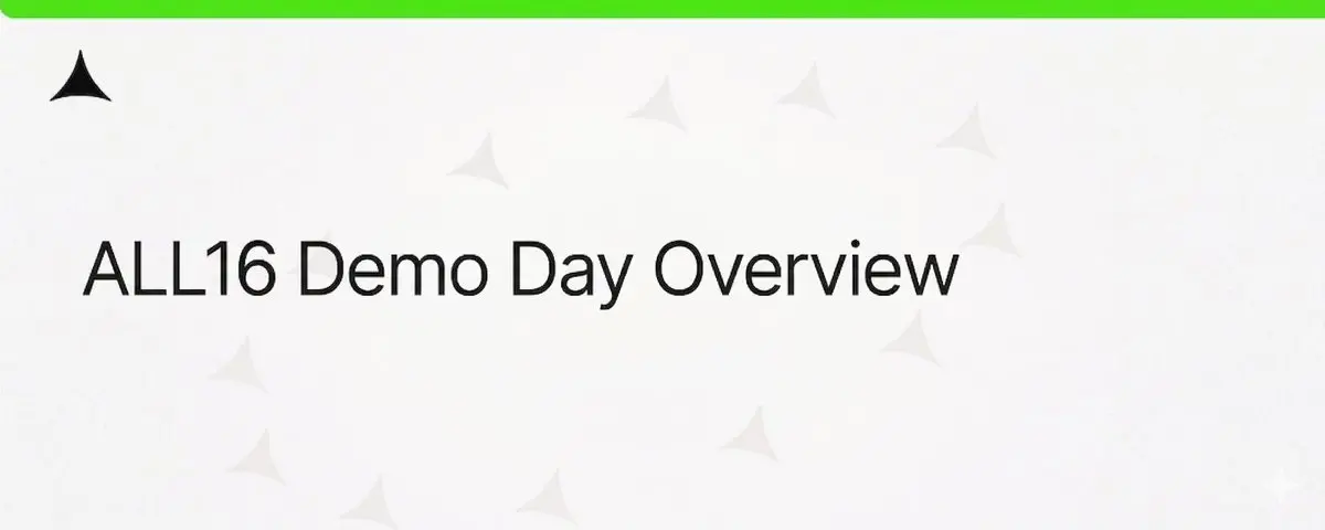 Alliance ALL16 데모 데이 18개 신규 프로젝트: 예측 시장과 AI 응용 프로그램이 두각을 나타내다