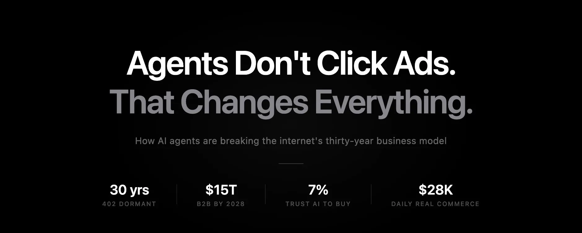 When agents become consumers, who will rewrite the underlying logic of internet commerce?